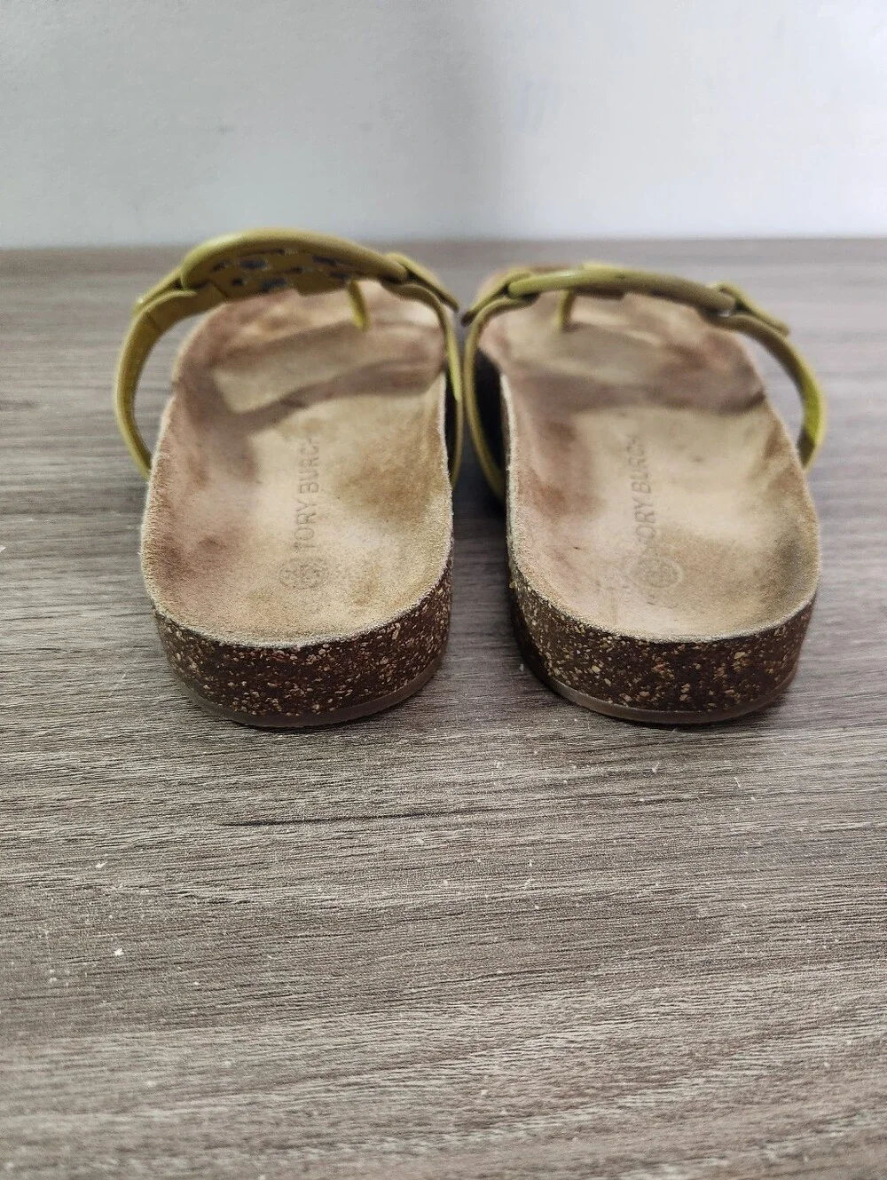 Tory Burch Miller Cloud Leather Thong Logo Slide Sandal